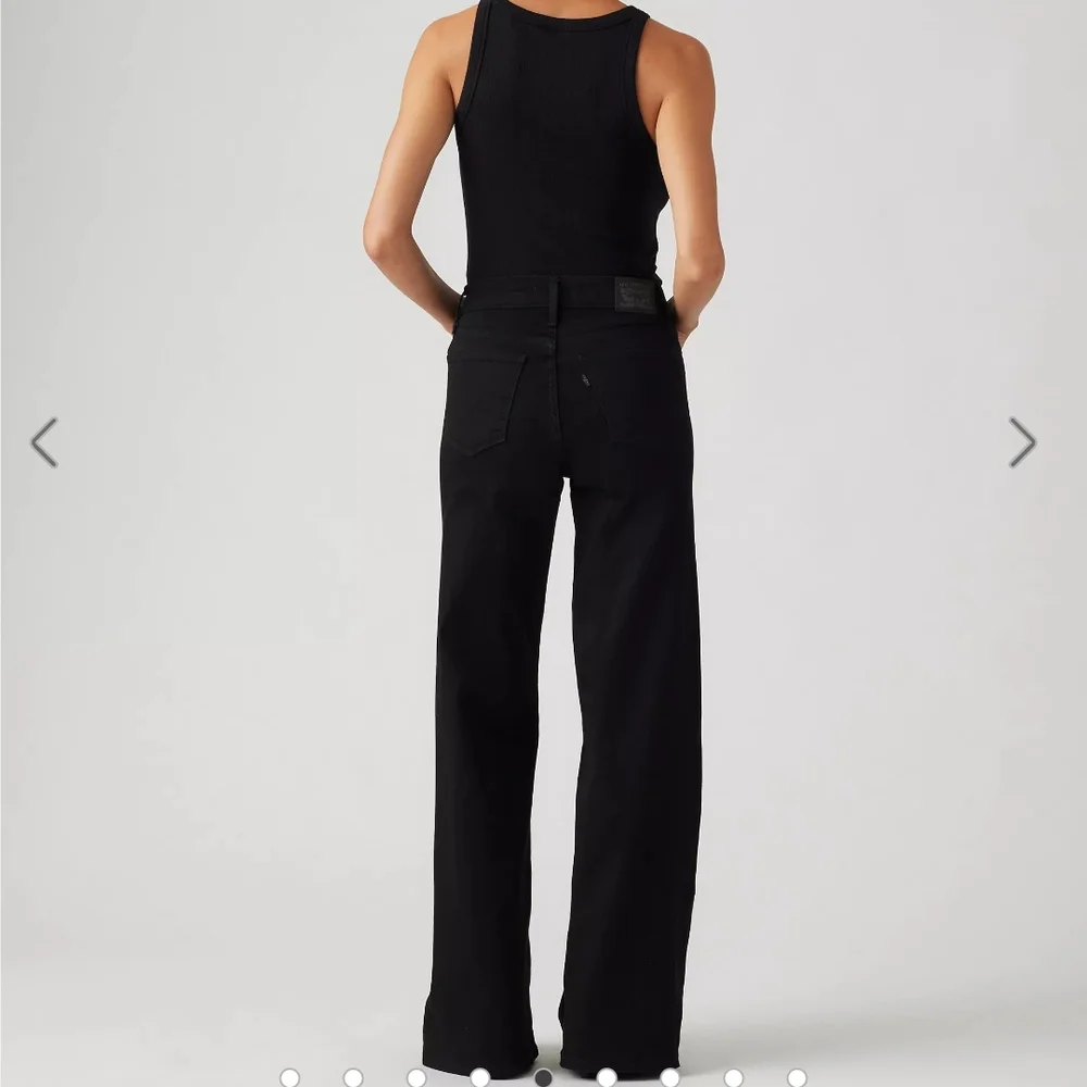 Black Flare Wide Leg Levi's Jeans